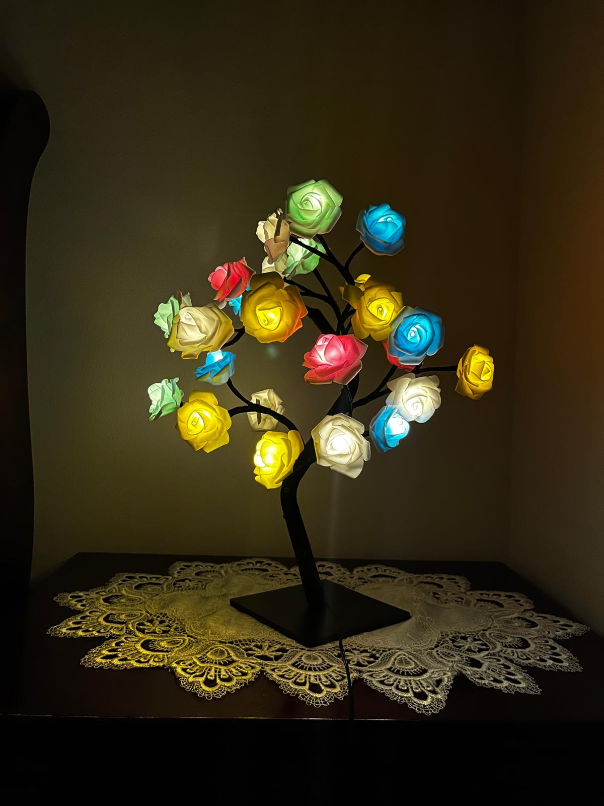 The Rainbow LED Rose Tree Lamp