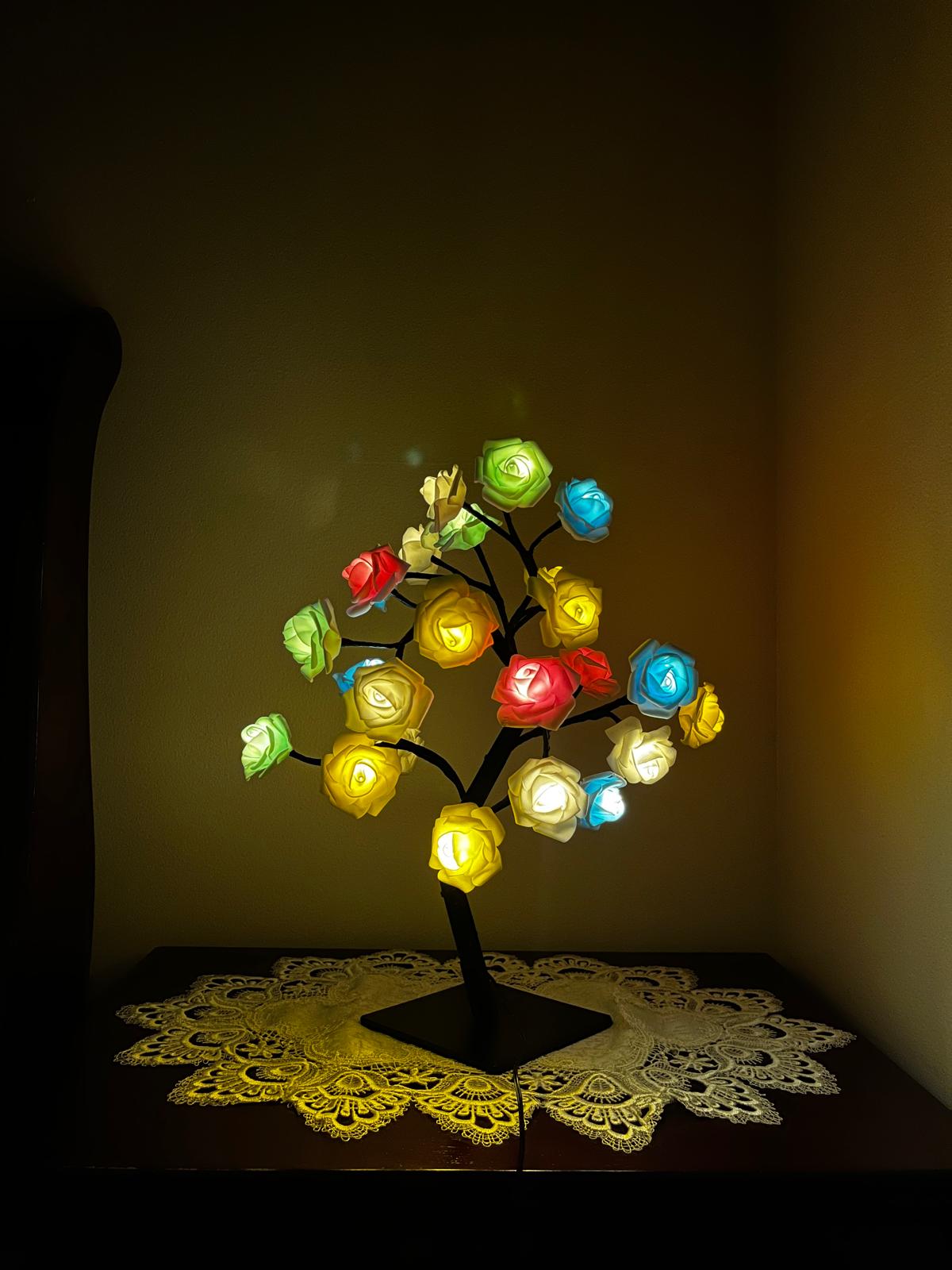 The Rainbow LED Rose Tree Lamp
