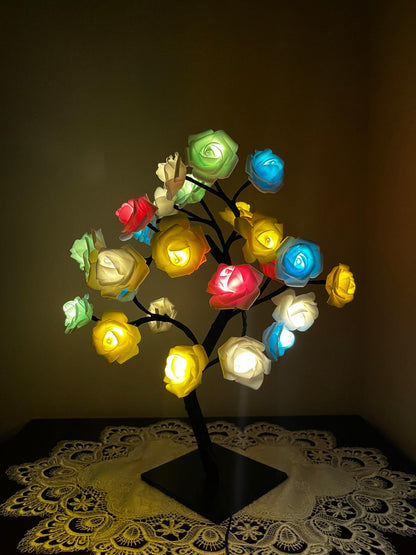 The Rainbow LED Rose Tree Lamp