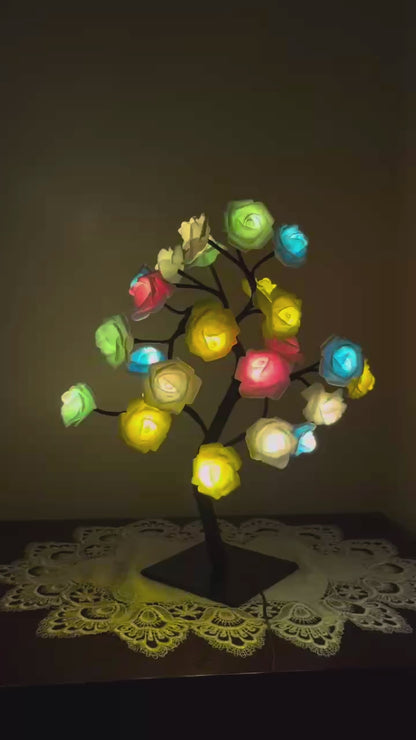 The Rainbow LED Rose Tree Lamp